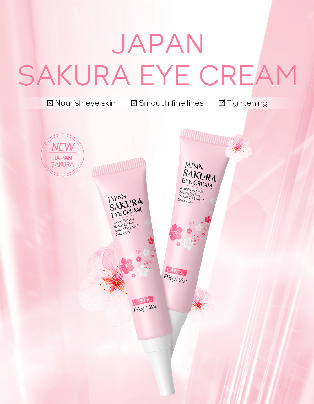 Japan Sakura Eye Cream Deep Moisturizing