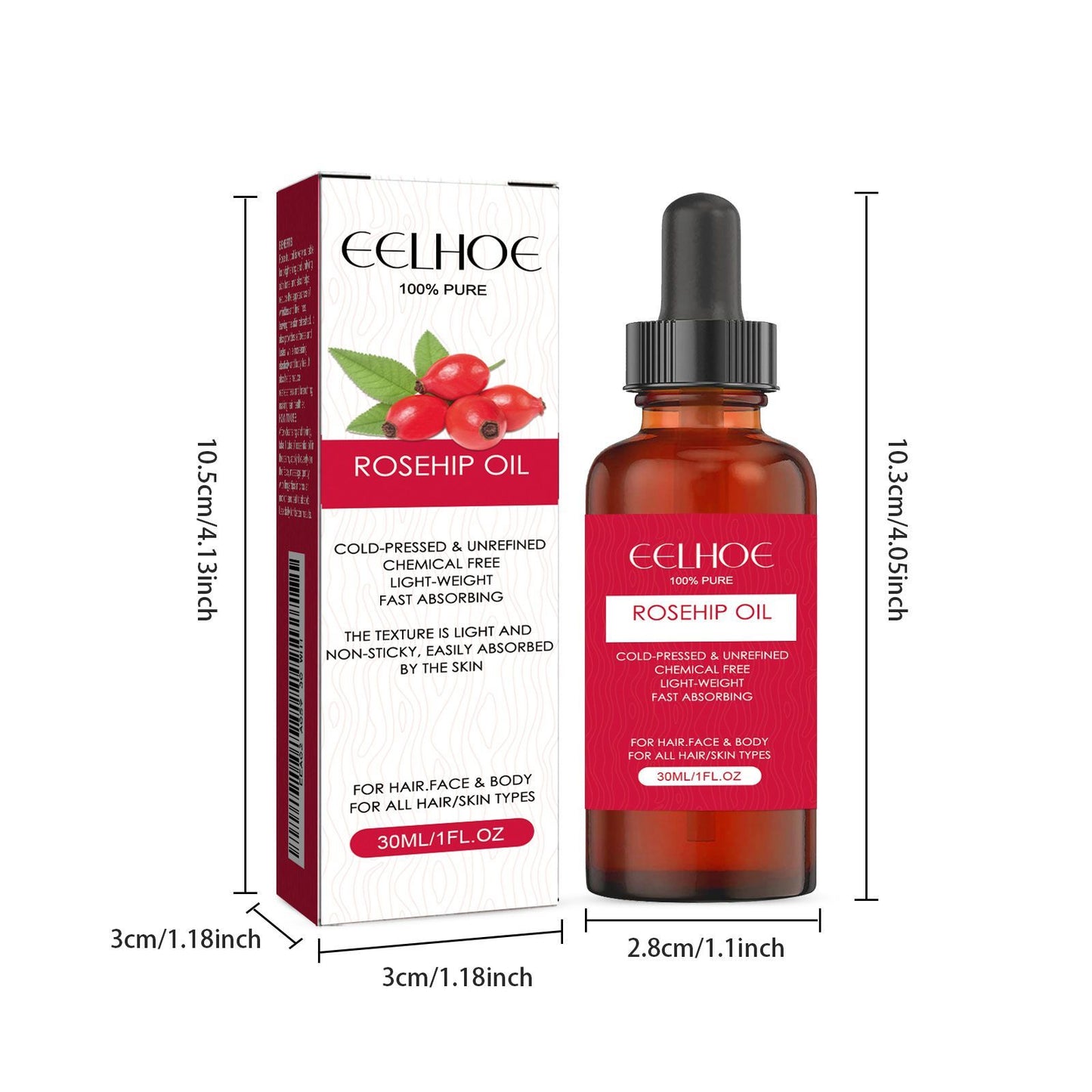 EELHOE Rosehip Oil For Facial And Body Hydration