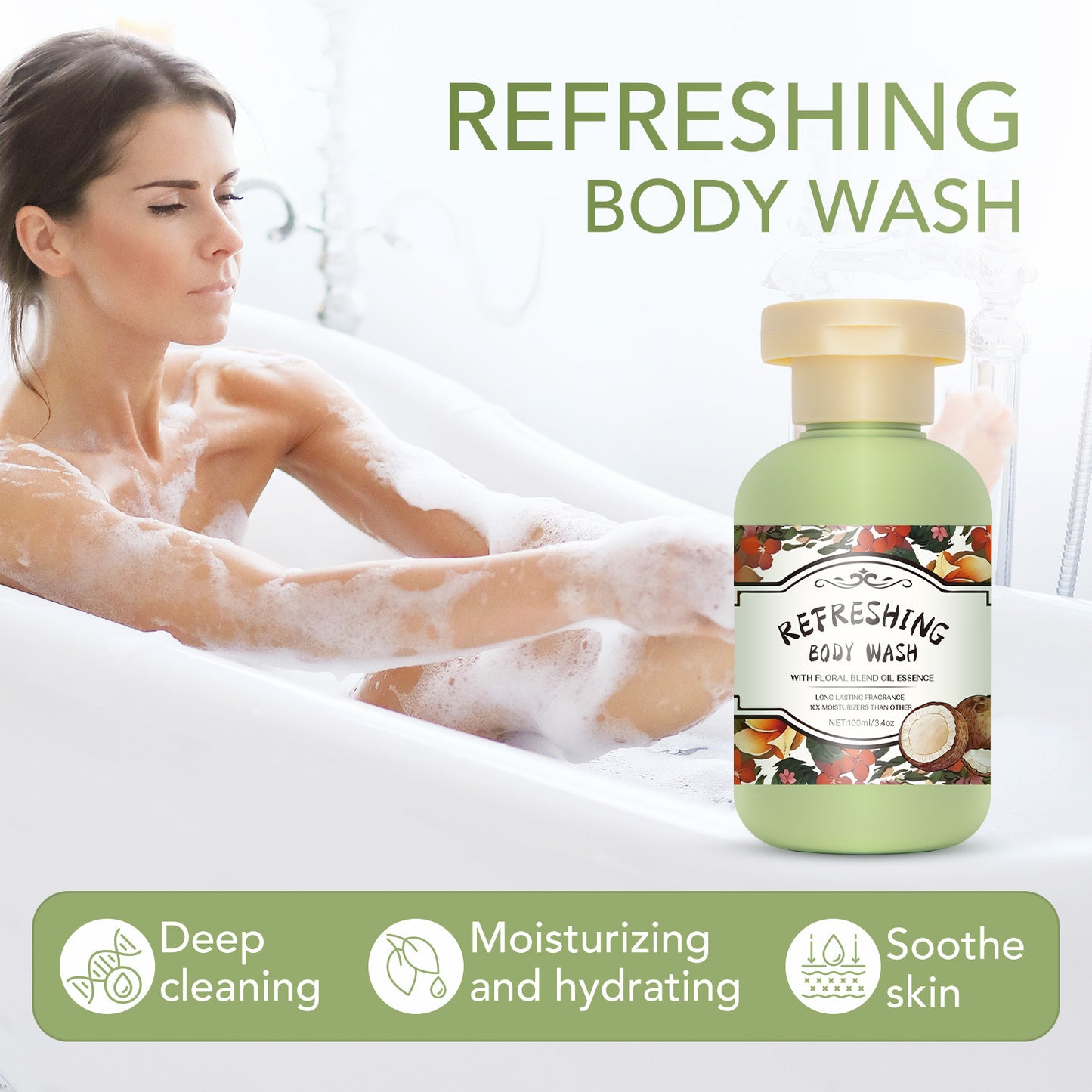 Shower Gel Cleaning And Moisturizing