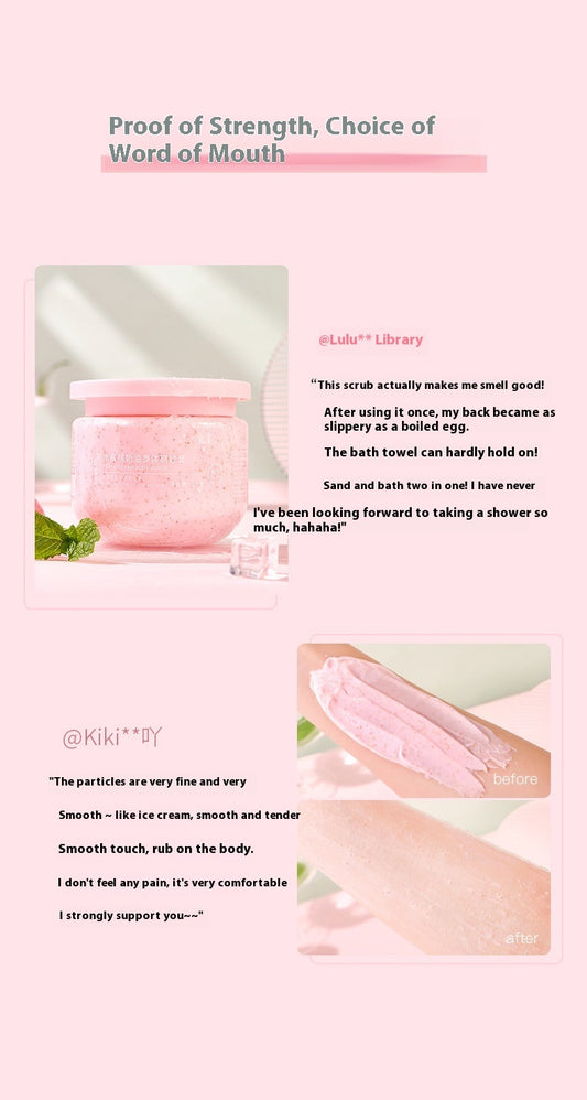 Peach Body Scrub Cream