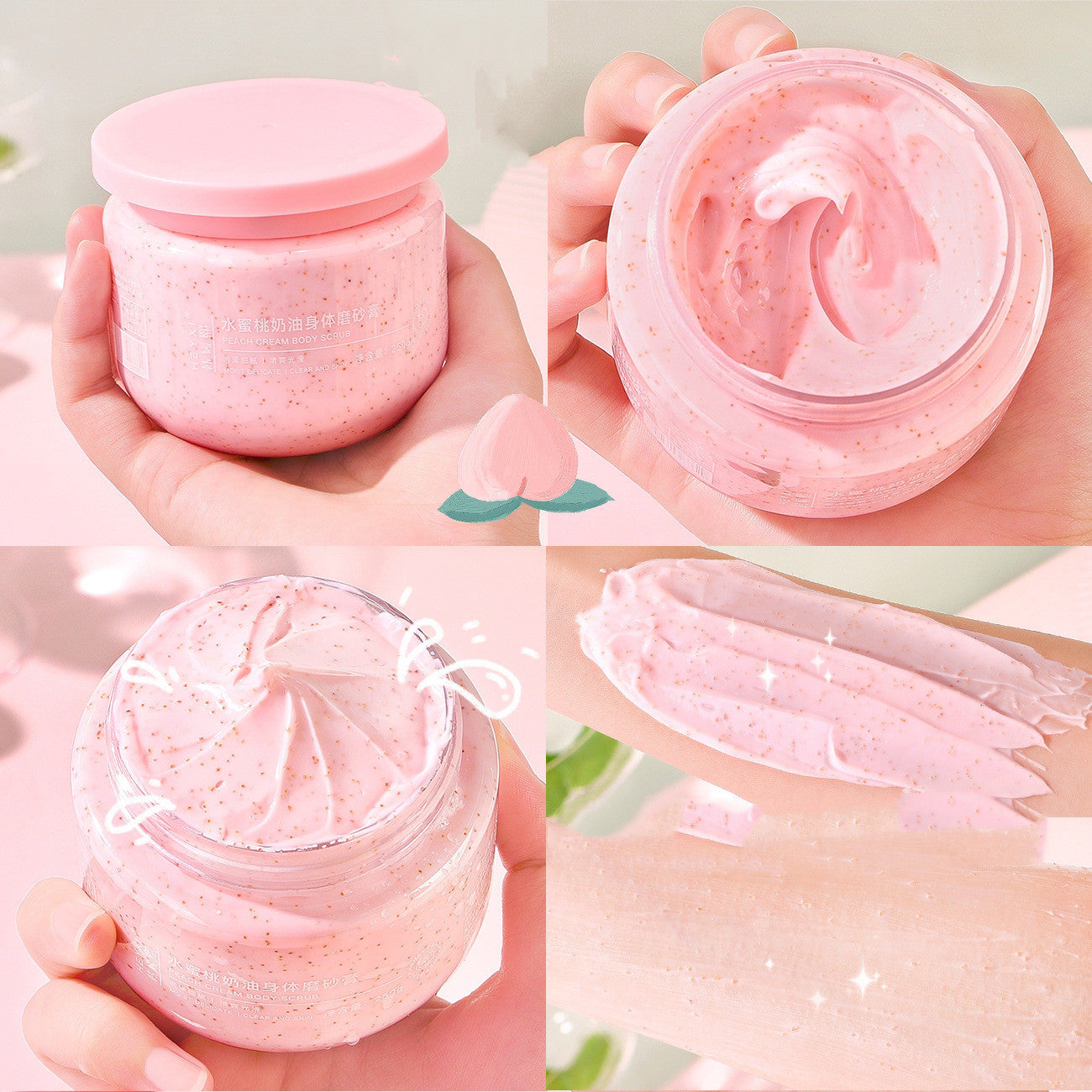 Peach Body Scrub Cream